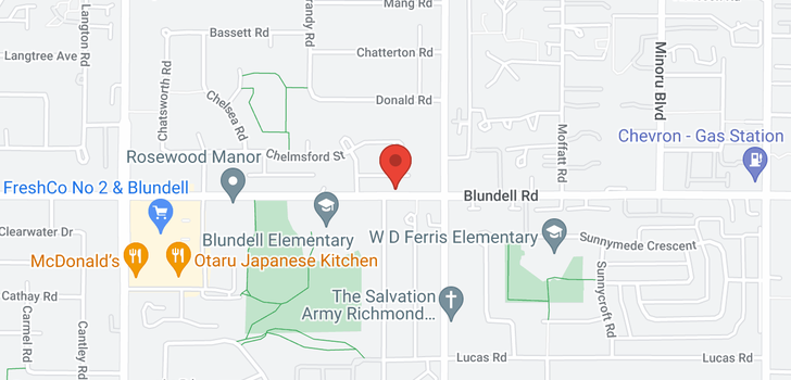 map of 6679 BLUNDELL ROAD